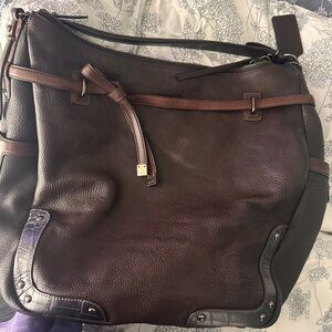 Coach Pinnacle Allie Mahogany Brown Shoulder Bag